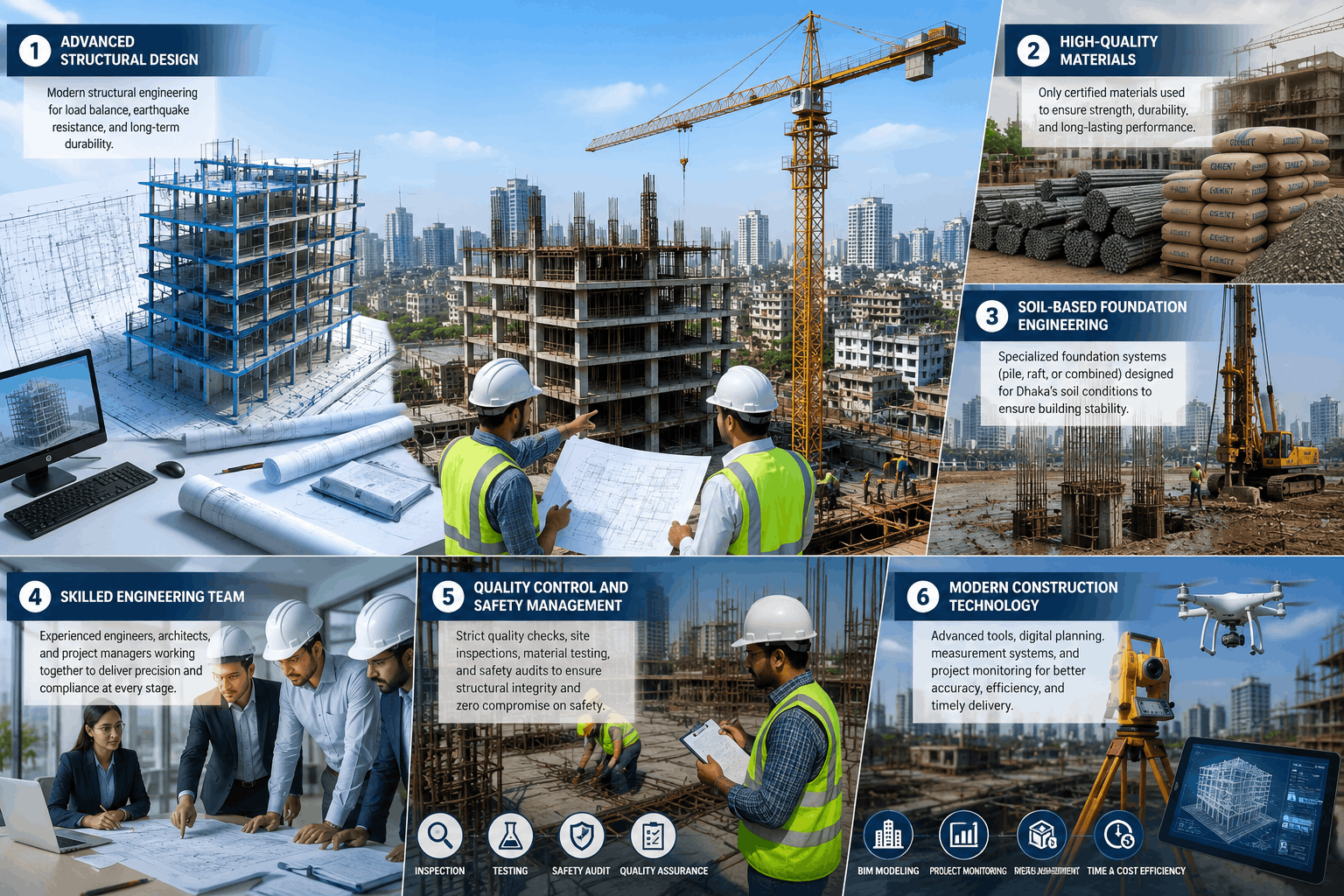 Professional Engineering for Safe Building Construction in Dhaka